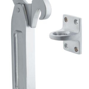 Heavy duty latch back floor mount door stop 608SC150