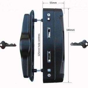 Albany Endeavour Double Cylinder Ranch Slider Lock (Black)