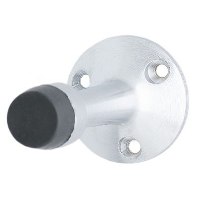 Satin chrome floor mount door stop 204SC