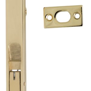 Flush slide bolt 150mm - solid brass