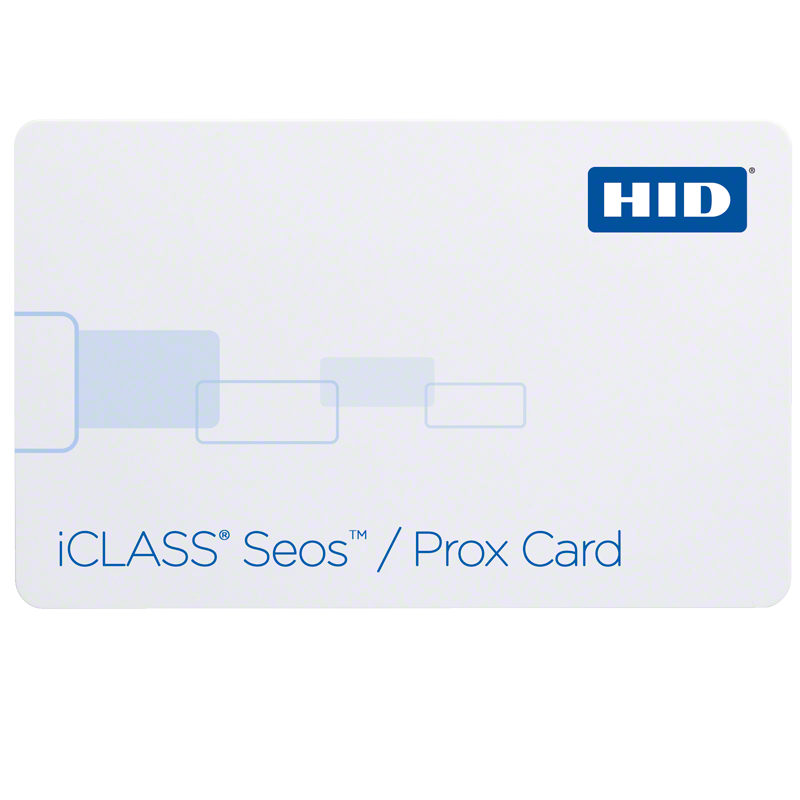 HID 5106 iCLASS Seos(13.56MHz) 8k Combo Card & Prox ISO Composite