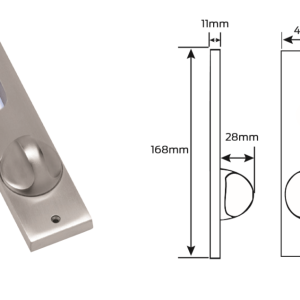 Legge Alpha LA711S Scar plate Internal with Cylinder hole