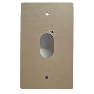 Lock-It-Well - PZ25 Stainless Plate for Mounting Oval 2