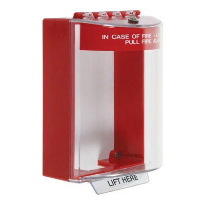 STI 13210FR Stopper Cover, Surface, Fire Hood, No Horn, Red