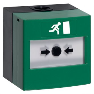 STI WRP2-G-11 IP67 Weather Proof Reset Call Point Green