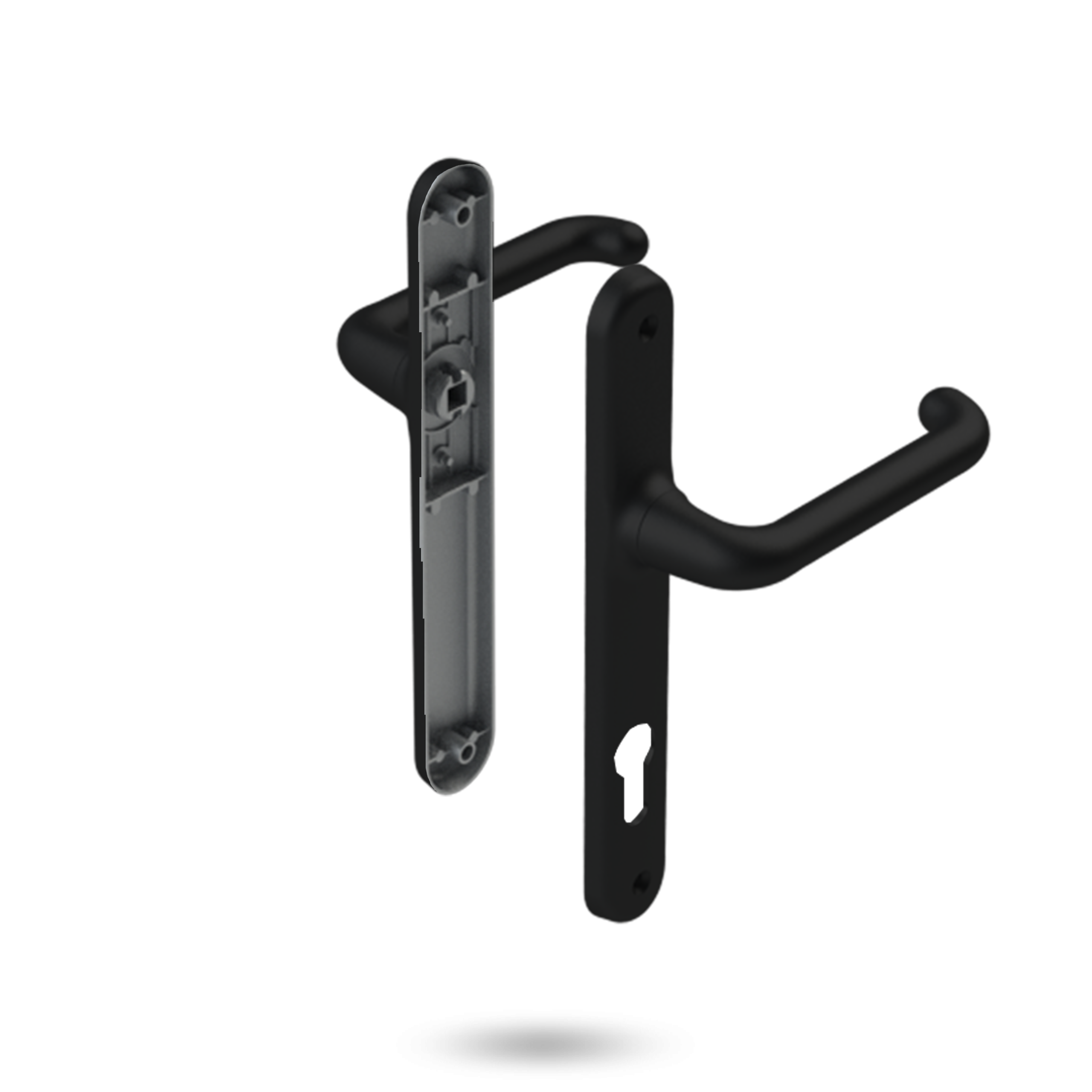 Verona Lever Set (black) VR10385B